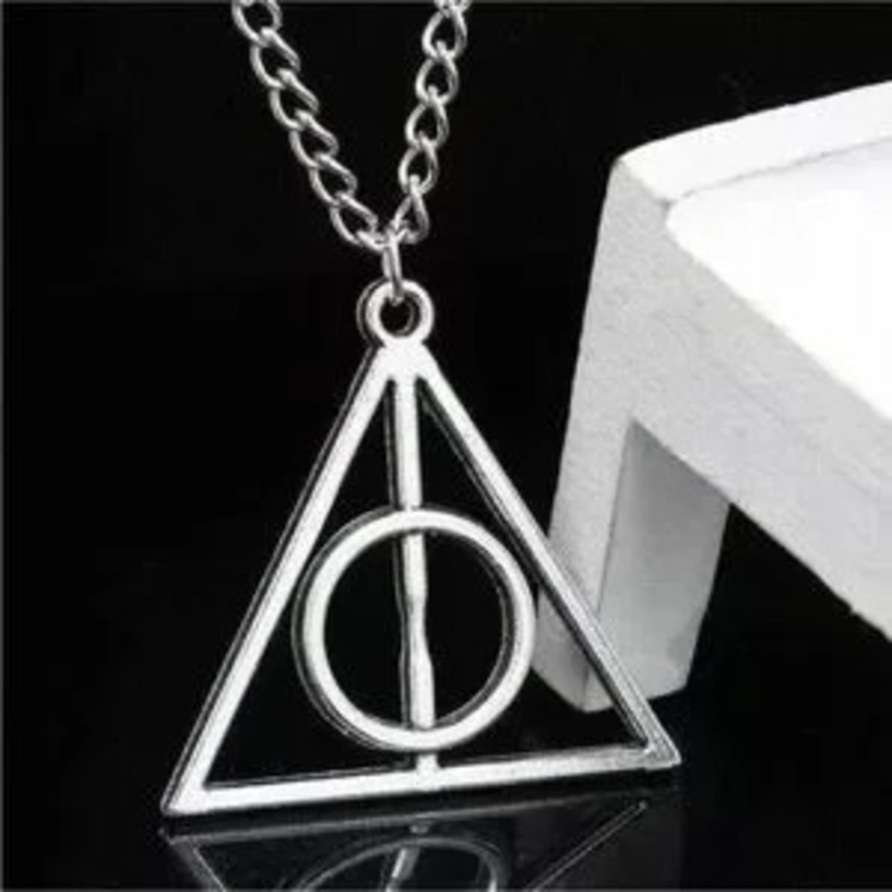 Silver Deathly Hallows Harry Potter Necklace